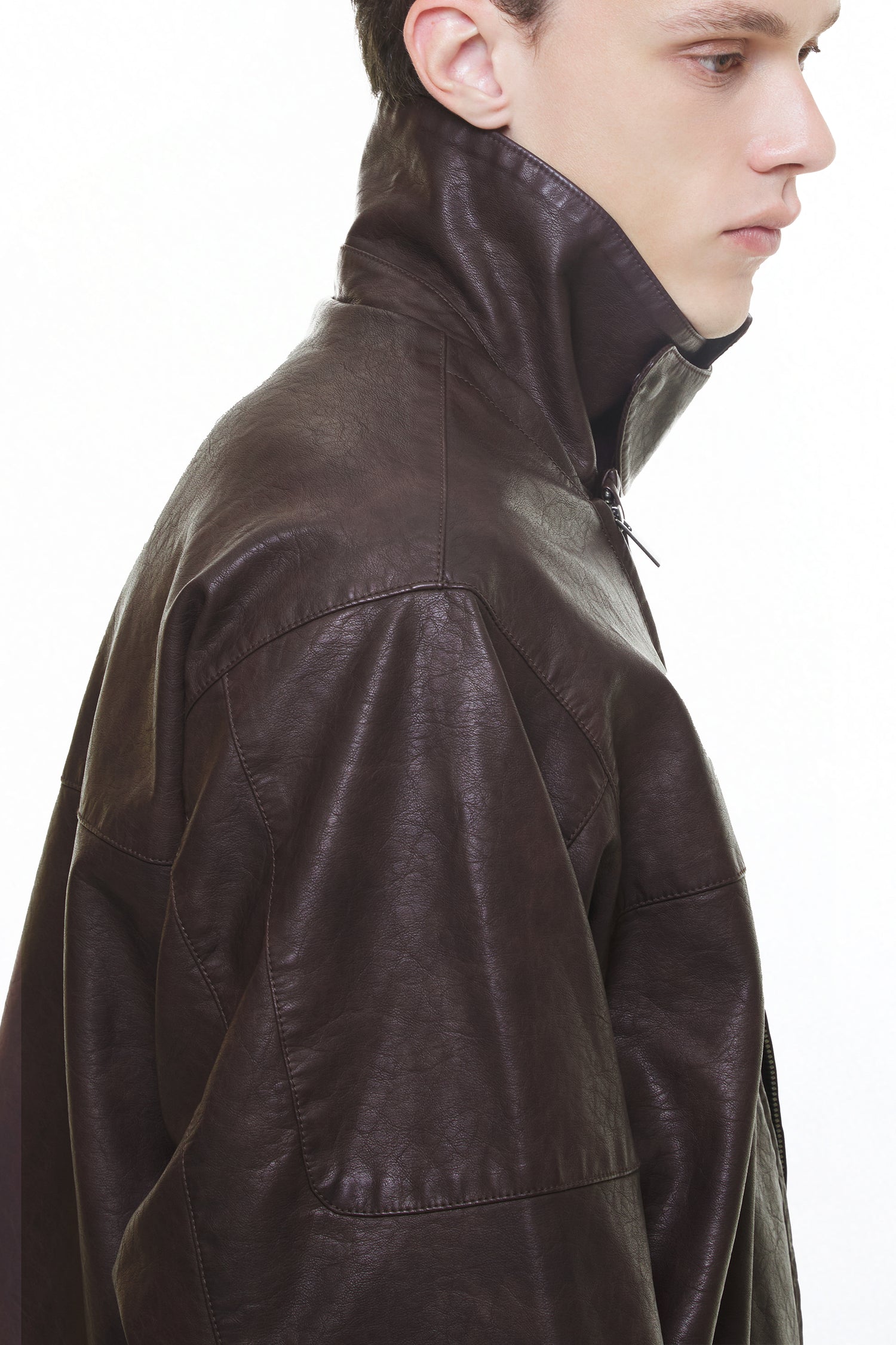 CHOCO "WINDY" PU LEATHER JACKET