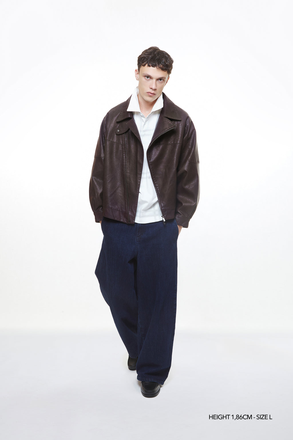 CHOCO "WINDY" PU LEATHER JACKET