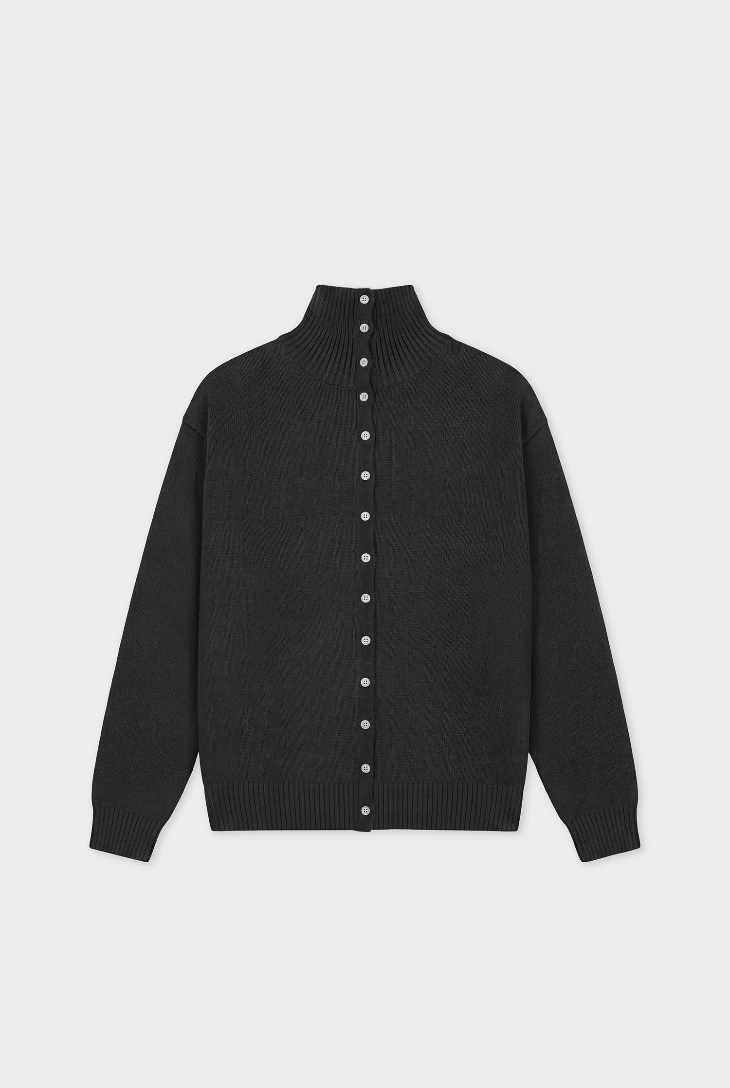 QUILT KNIT DARK GREY