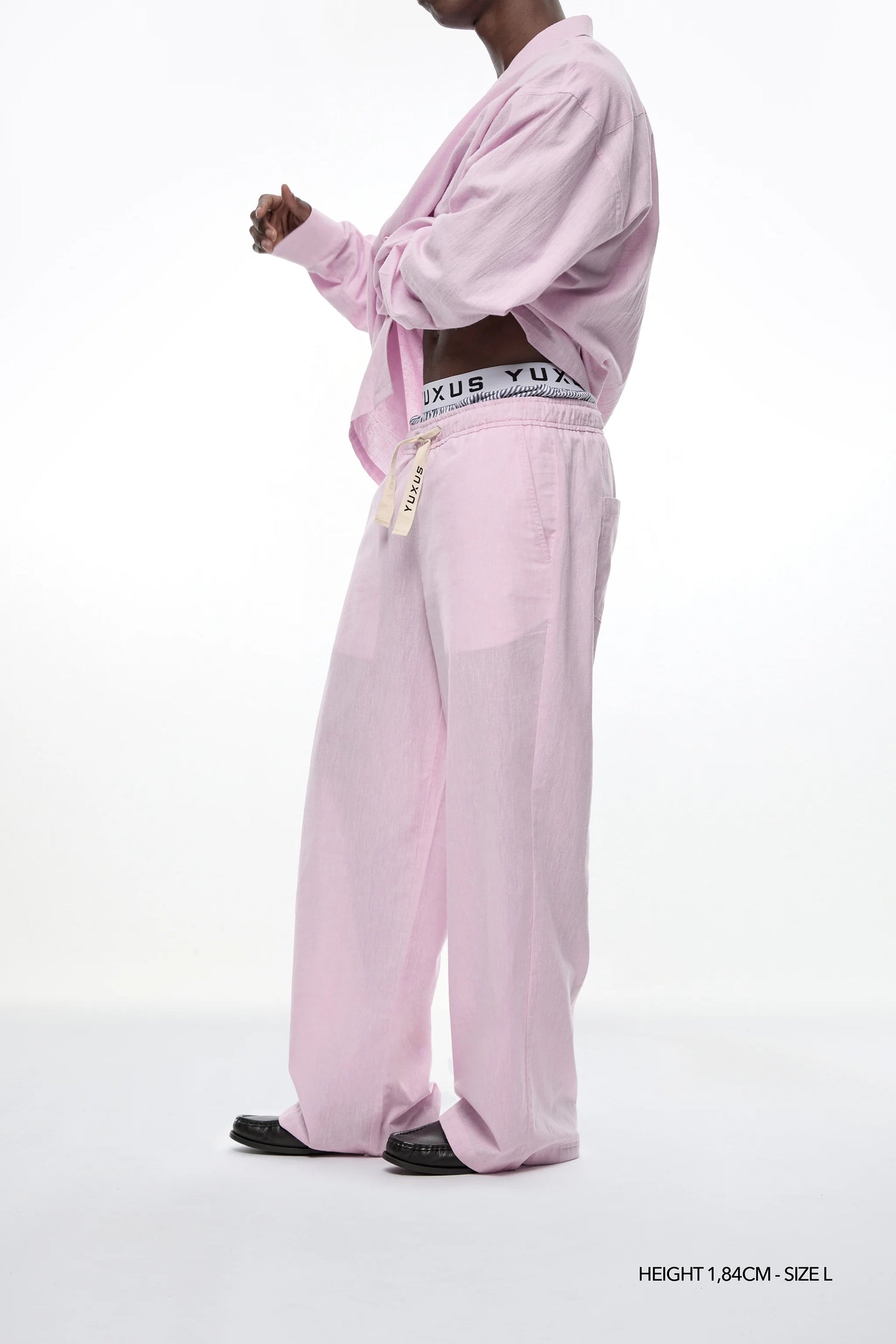 RASPBERRY "LINEN" PANTS