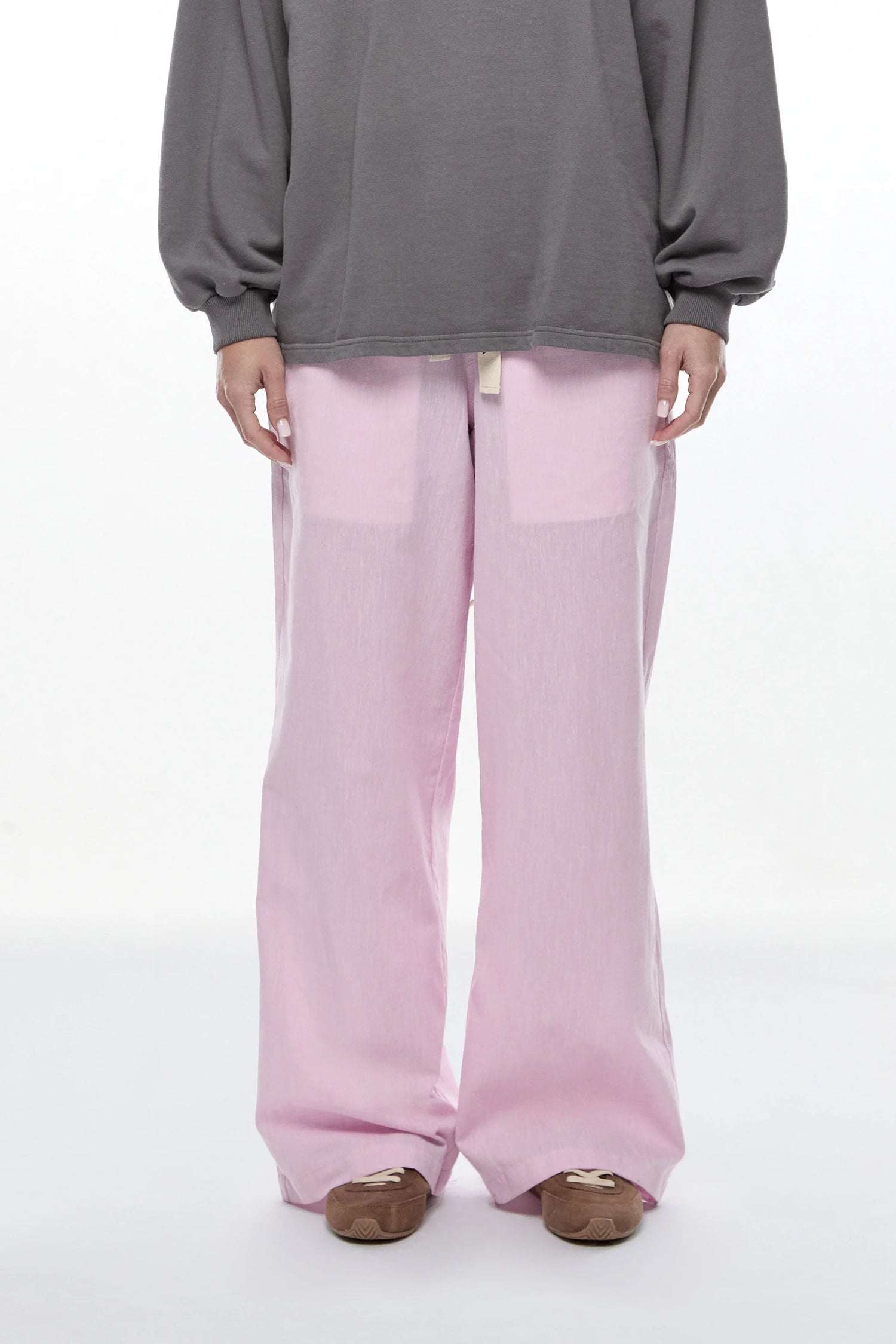 RASPBERRY "LINEN" PANTS