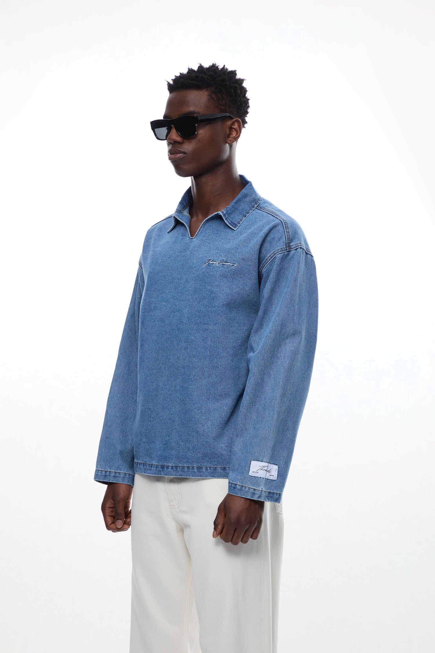 REGAL "THREADS" DENIM POLO
