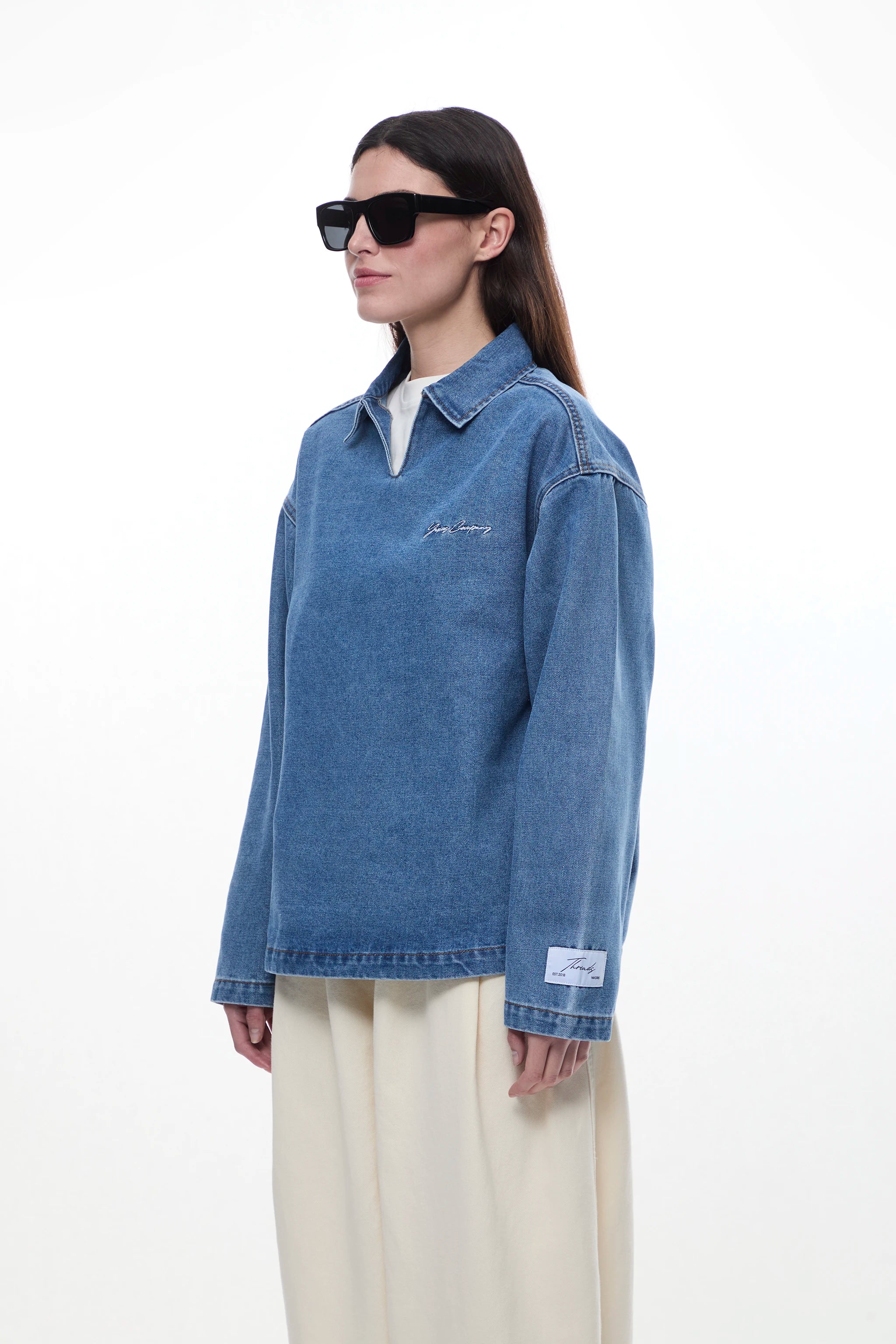 REGAL "THREADS" DENIM POLO