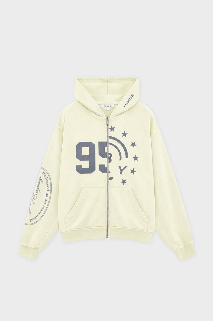 SEGMENT ZIP HOODIE YELLOW