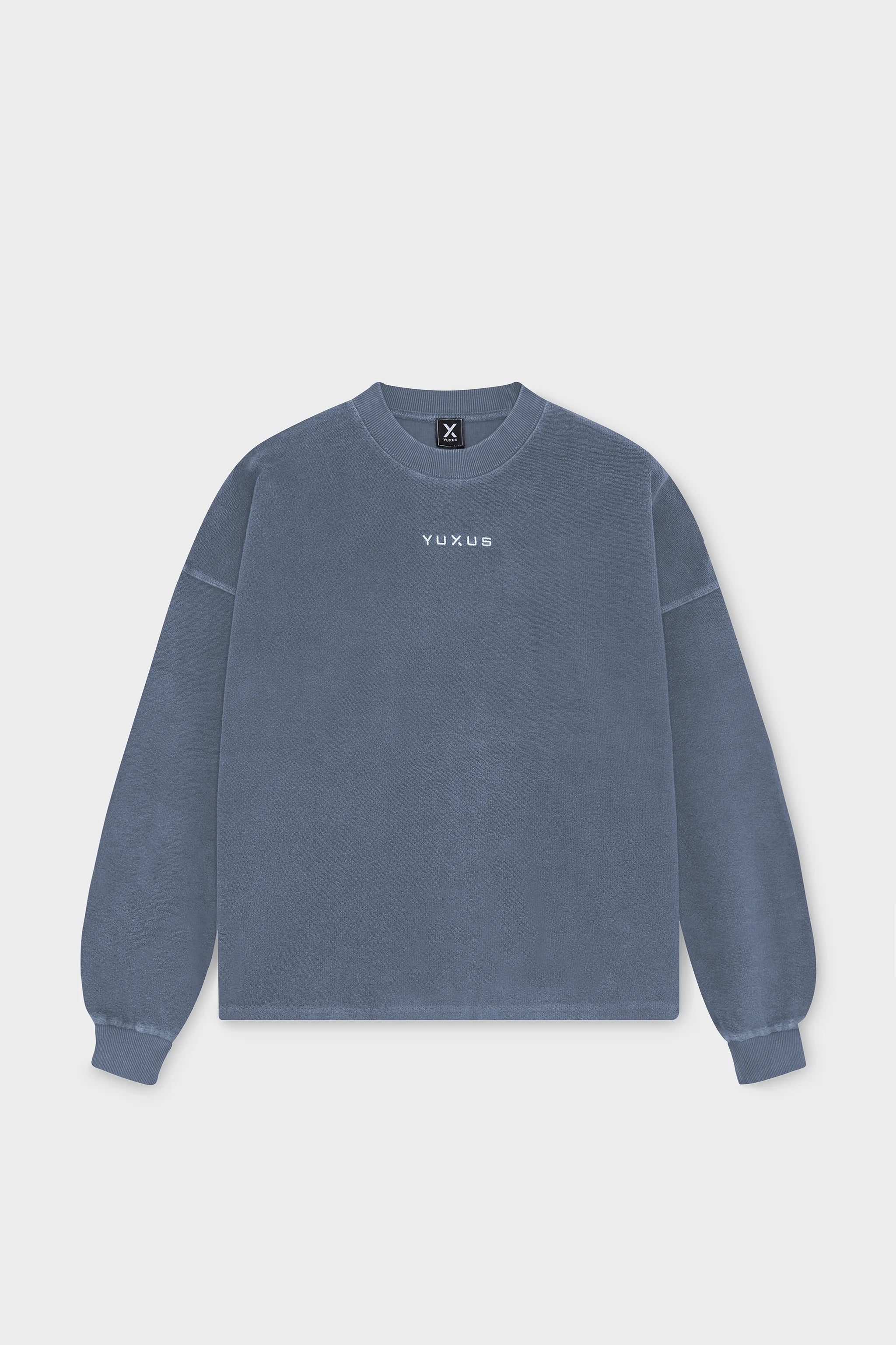 INDIGO "CRONOS" REVERSE CREWNECK
