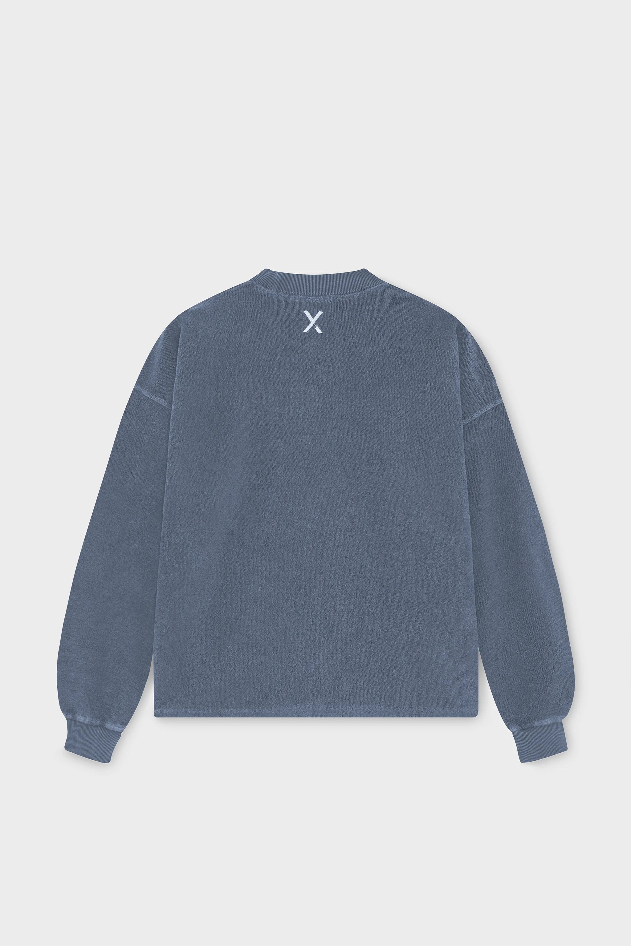 INDIGO "CRONOS" REVERSE CREWNECK