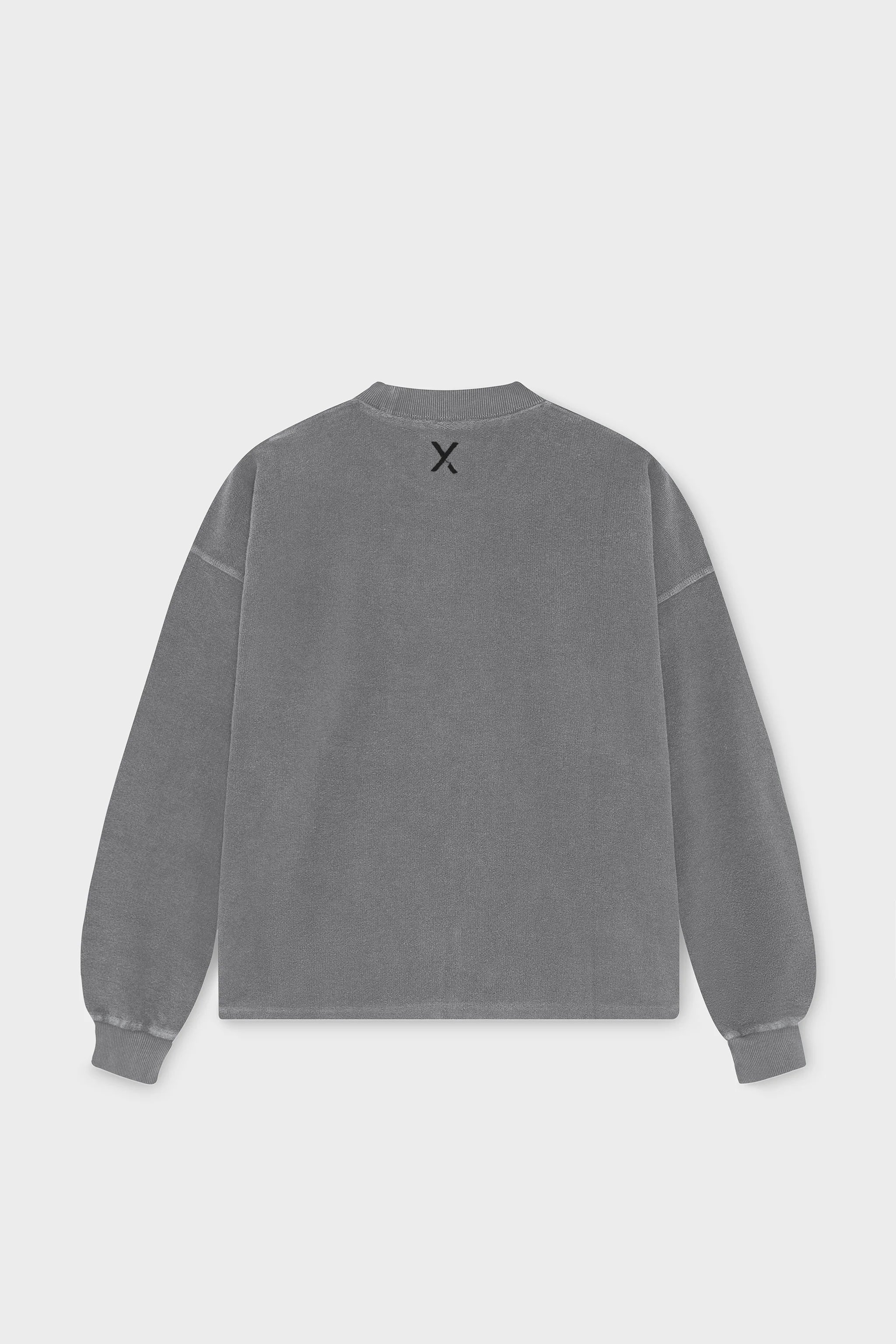 SILVER "CRONOS" REVERSE CREWNECK
