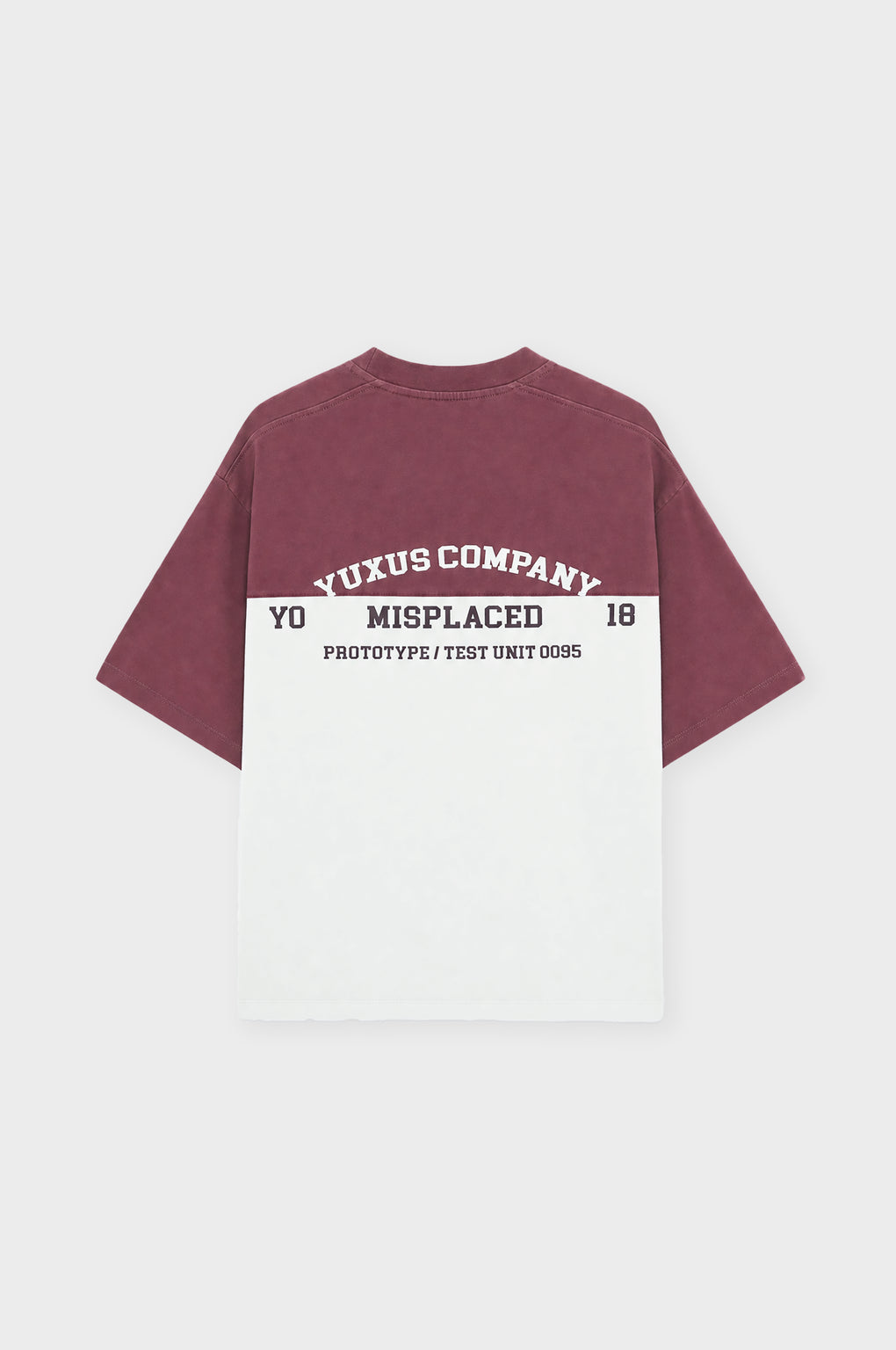 SPLIT TEE BURGUNDY