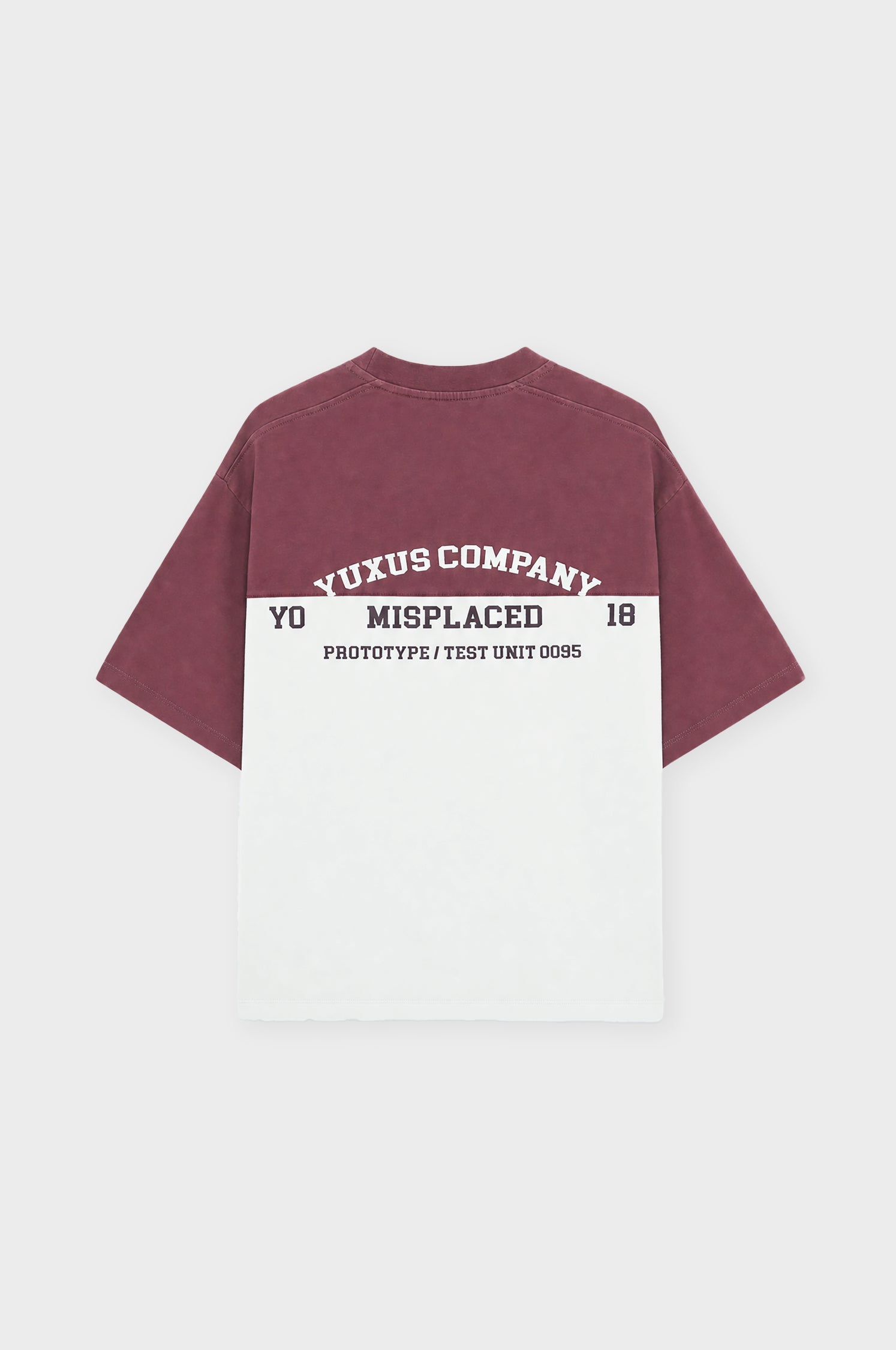 SPLIT TEE BURGUNDY
