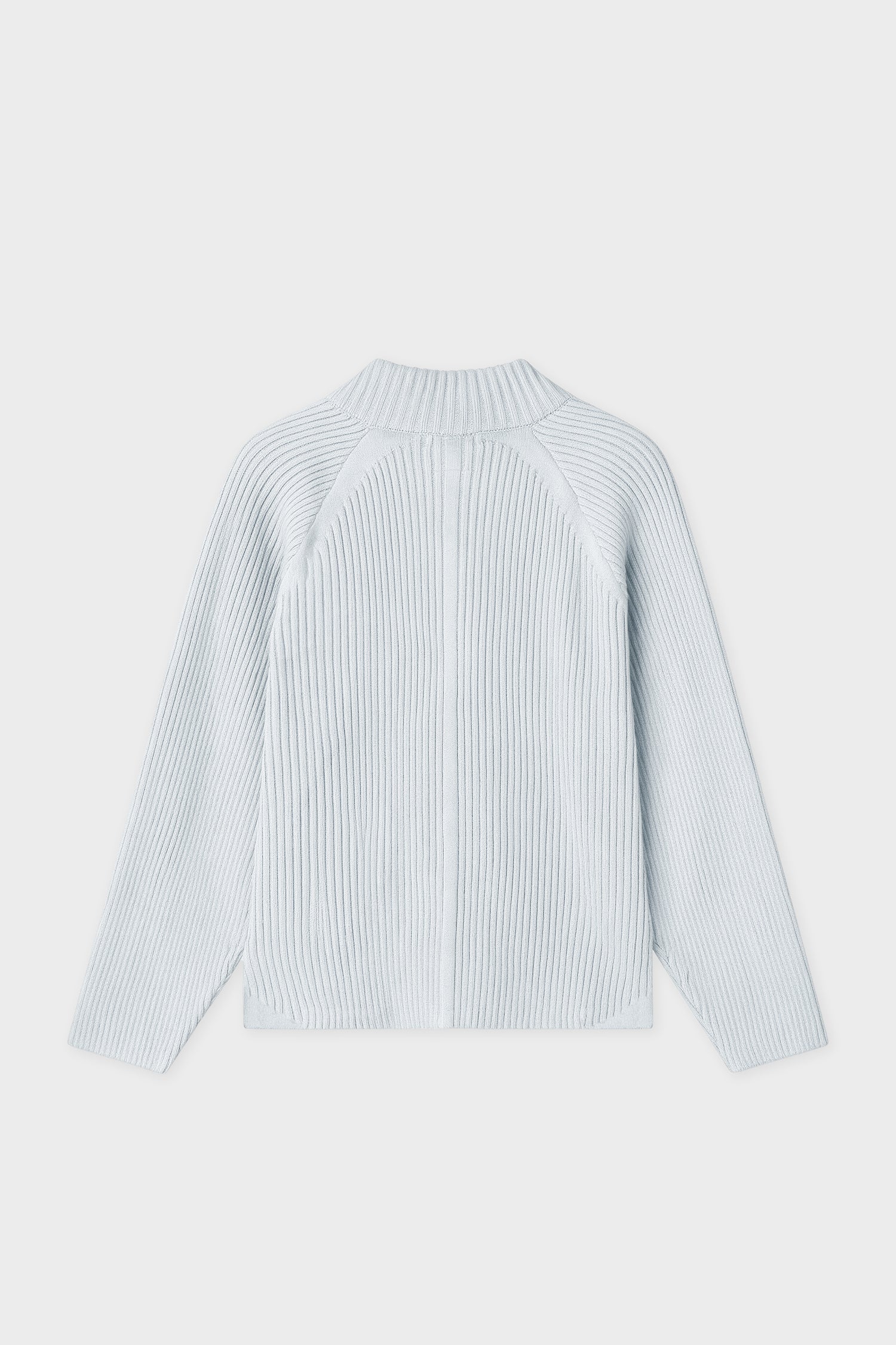 STREAM KNITTED ZIP LIGHT GREY