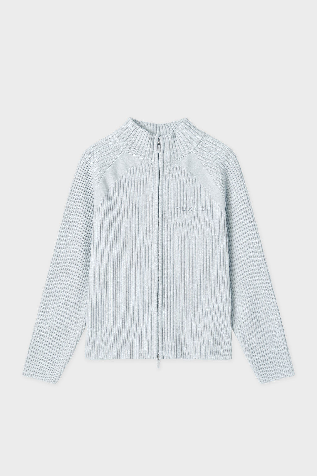 STREAM KNITTED ZIP LIGHT GREY