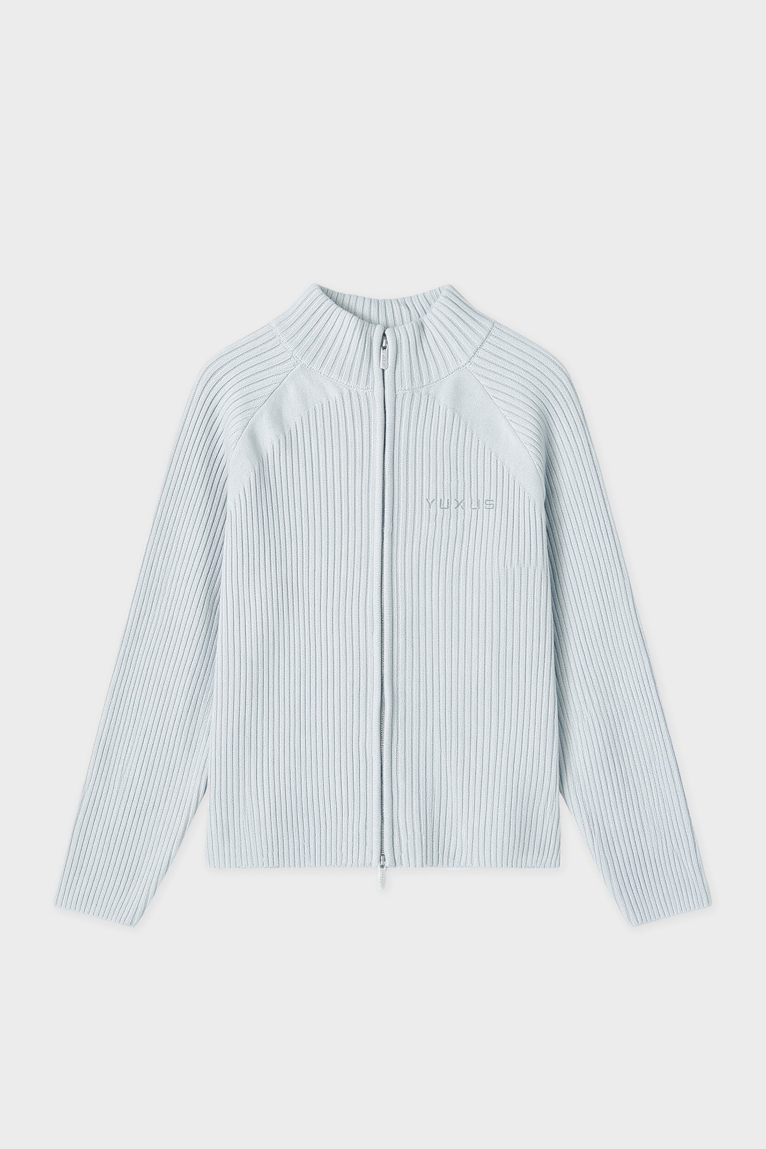 STREAM KNITTED ZIP LIGHT GREY
