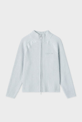 STREAM KNITTED ZIP LIGHT GREY