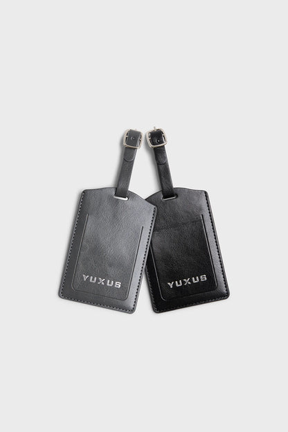 BLACK "VOYAGER" SUITCASE TAG