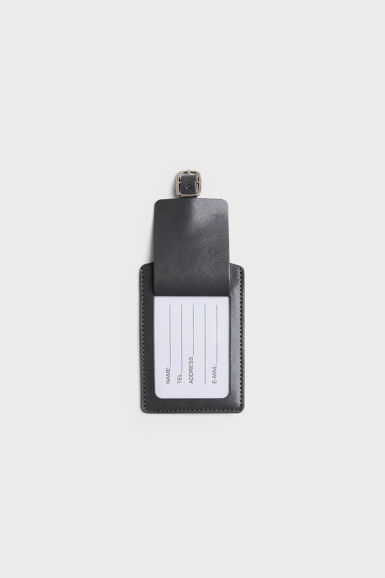 GRAY "VOYAGER" SUITCASE TAG