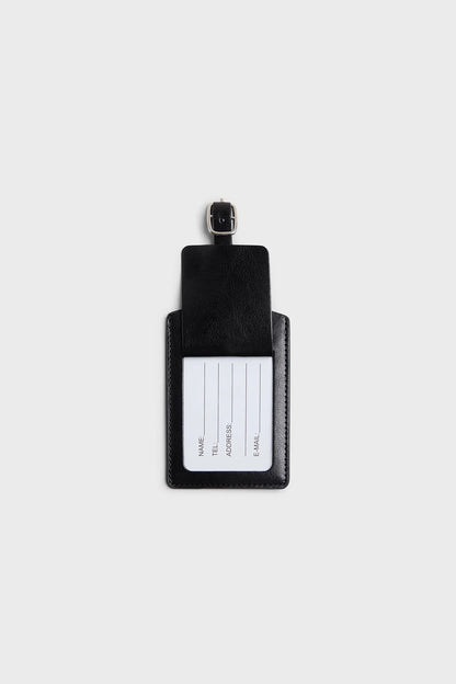 BLACK "VOYAGER" SUITCASE TAG