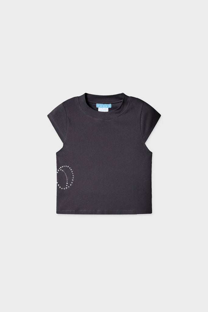 GLOW TOP DARK GREY
