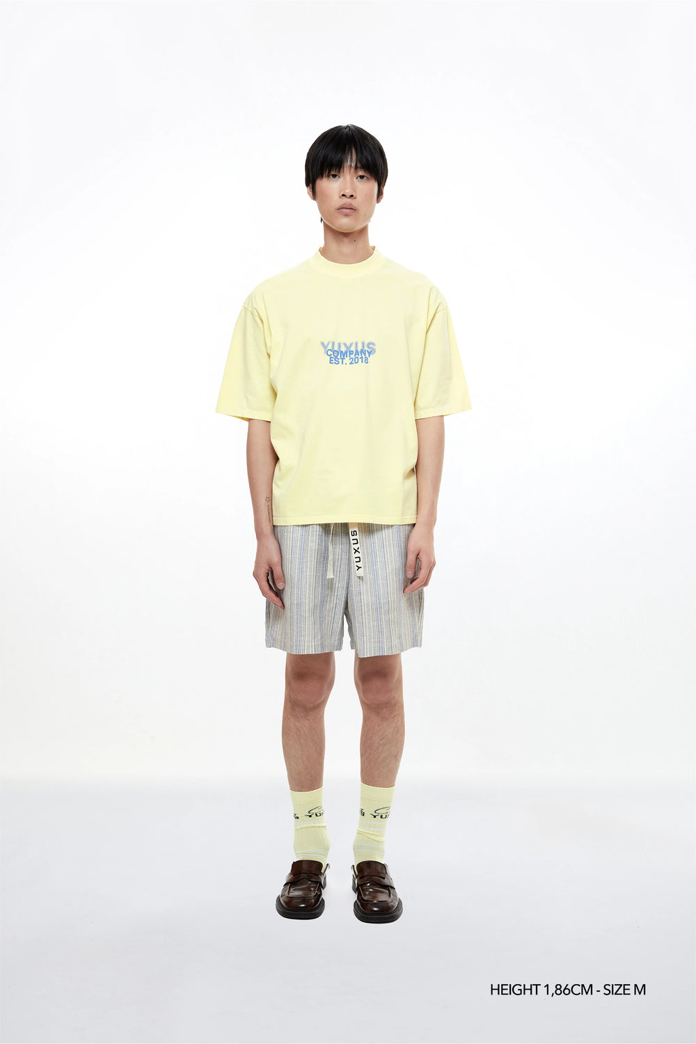 STRIATA "LINEN" SHORTS