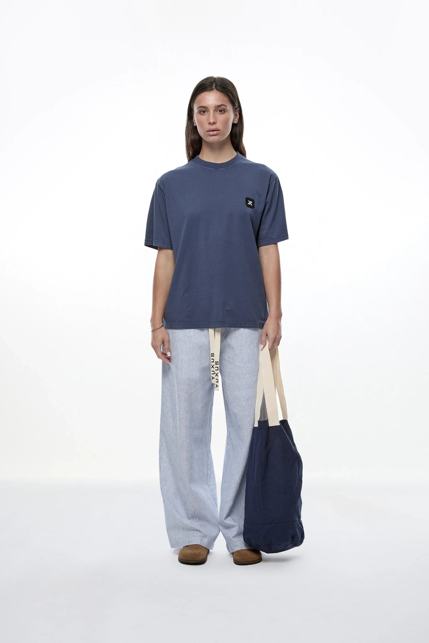 BLUE "LINEN" BAG