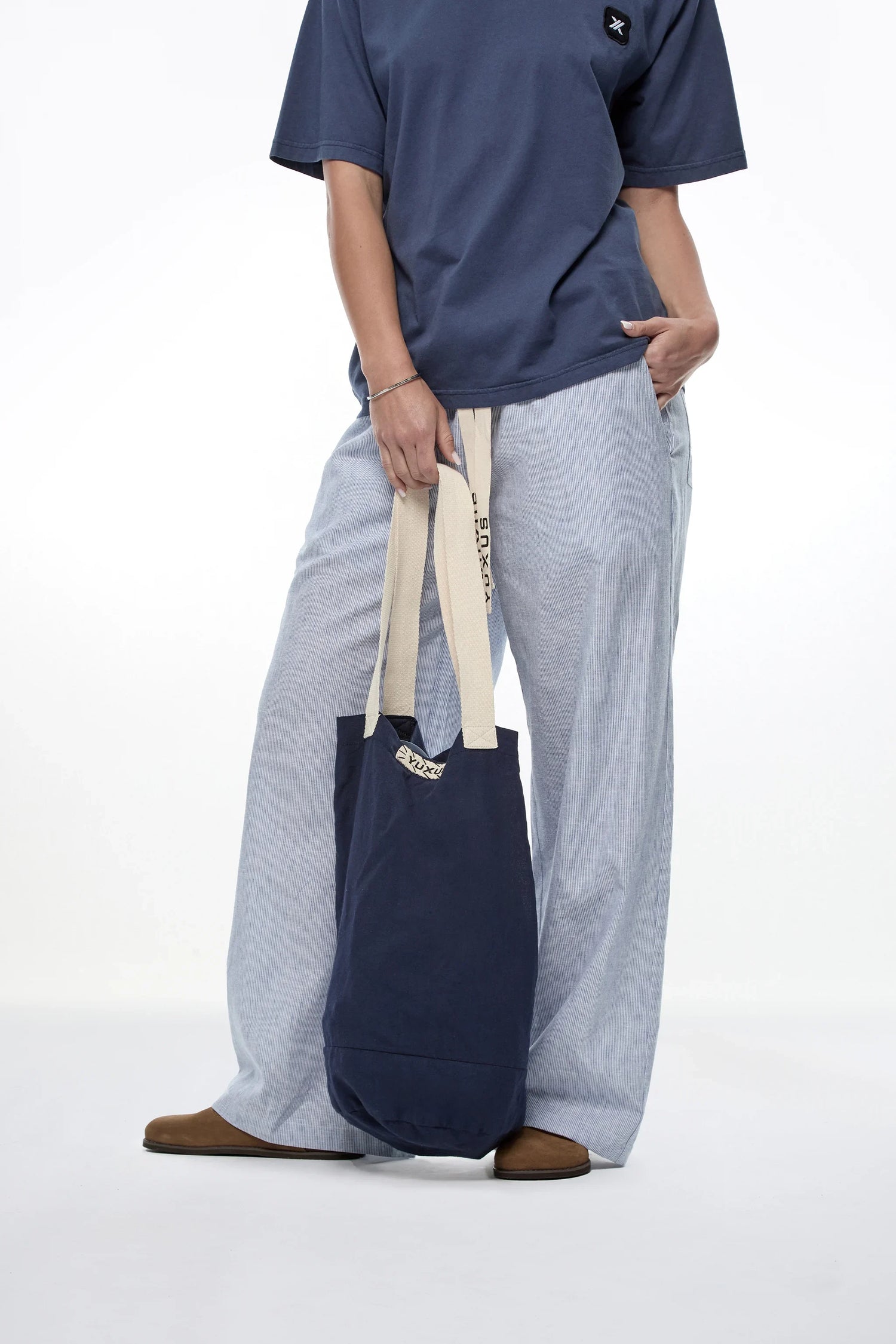 BLUE "LINEN" BAG