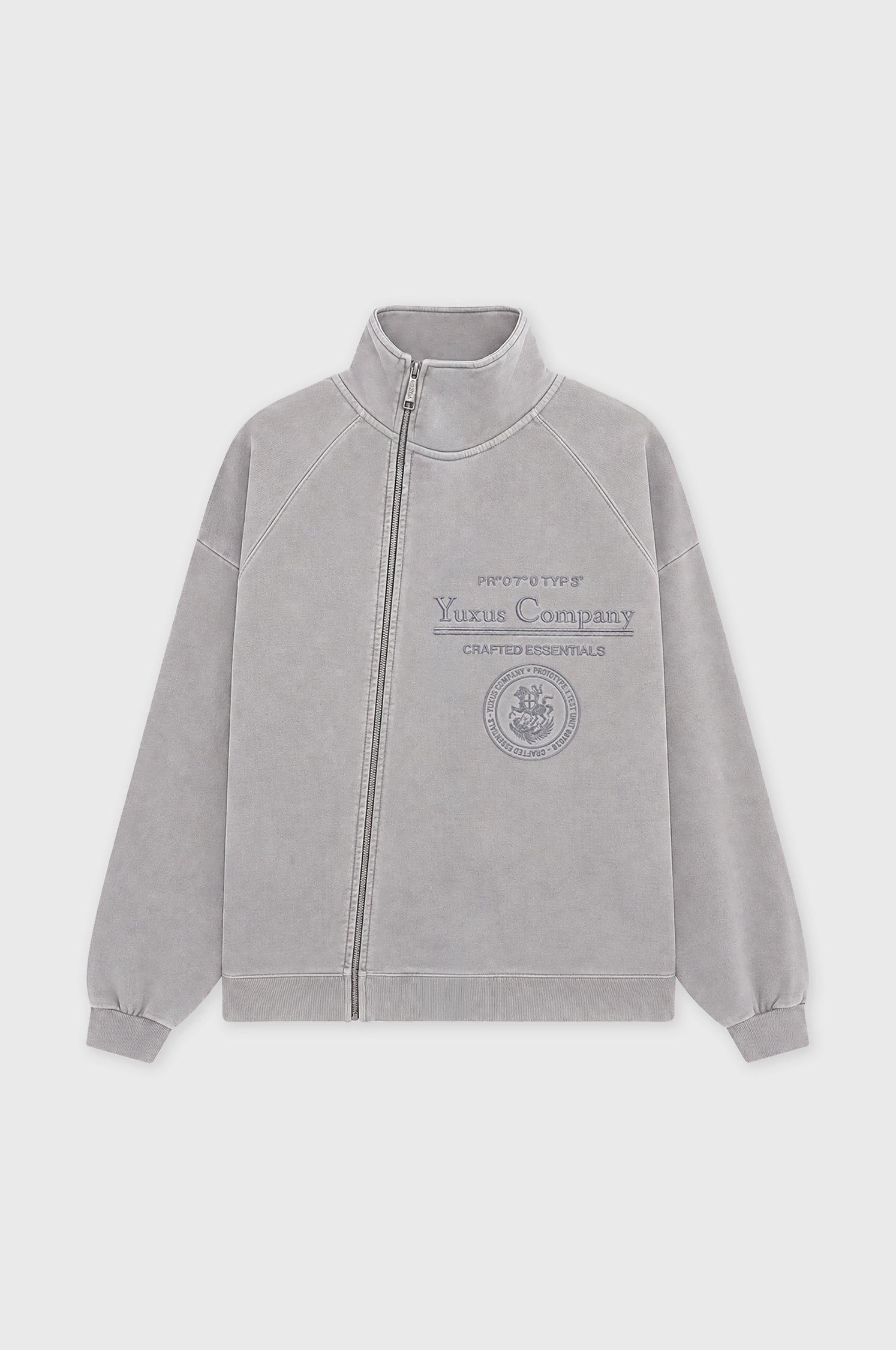 TILT ZIP CREWNECK GREY