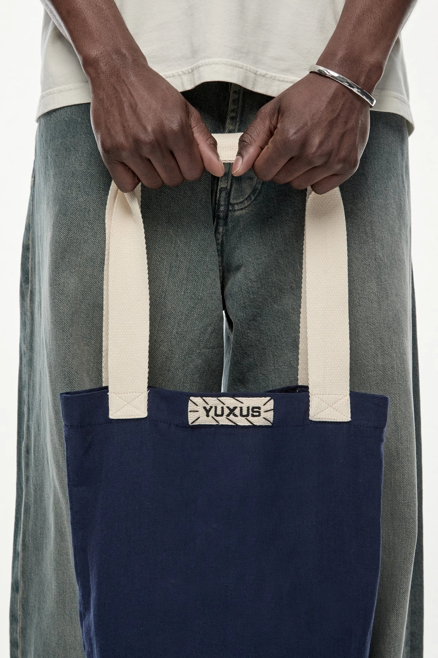 BLUE "LINEN" BAG