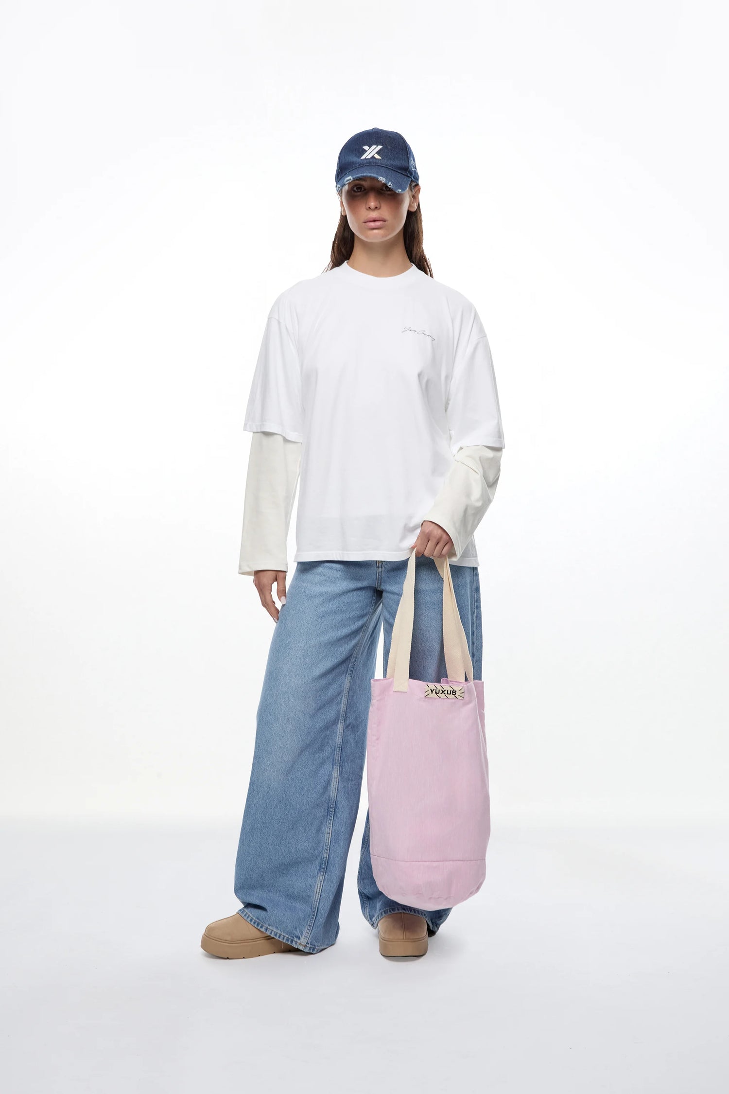 PINK "LINEN" BAG