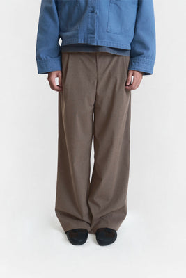 SLIT PANTS TAUPE