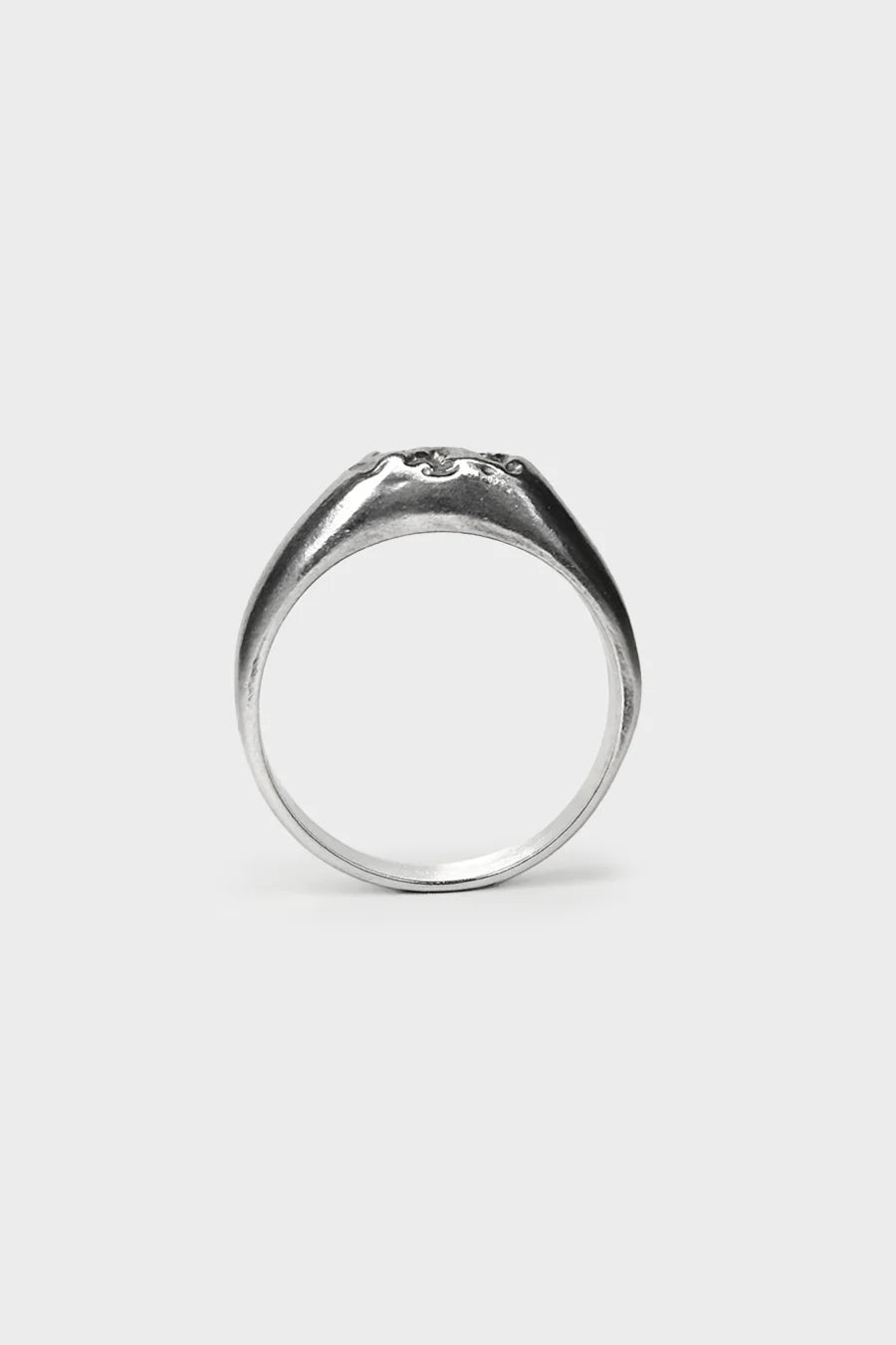 SIGNET "CRINKLED 925" RING