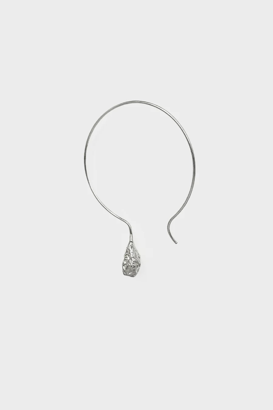 BRIGHT "CRINKLED 925" EARRING