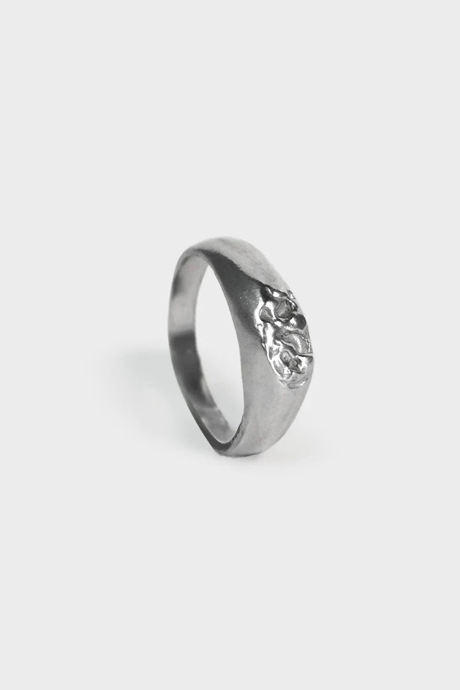 SIGNET "CRINKLED 925" RING
