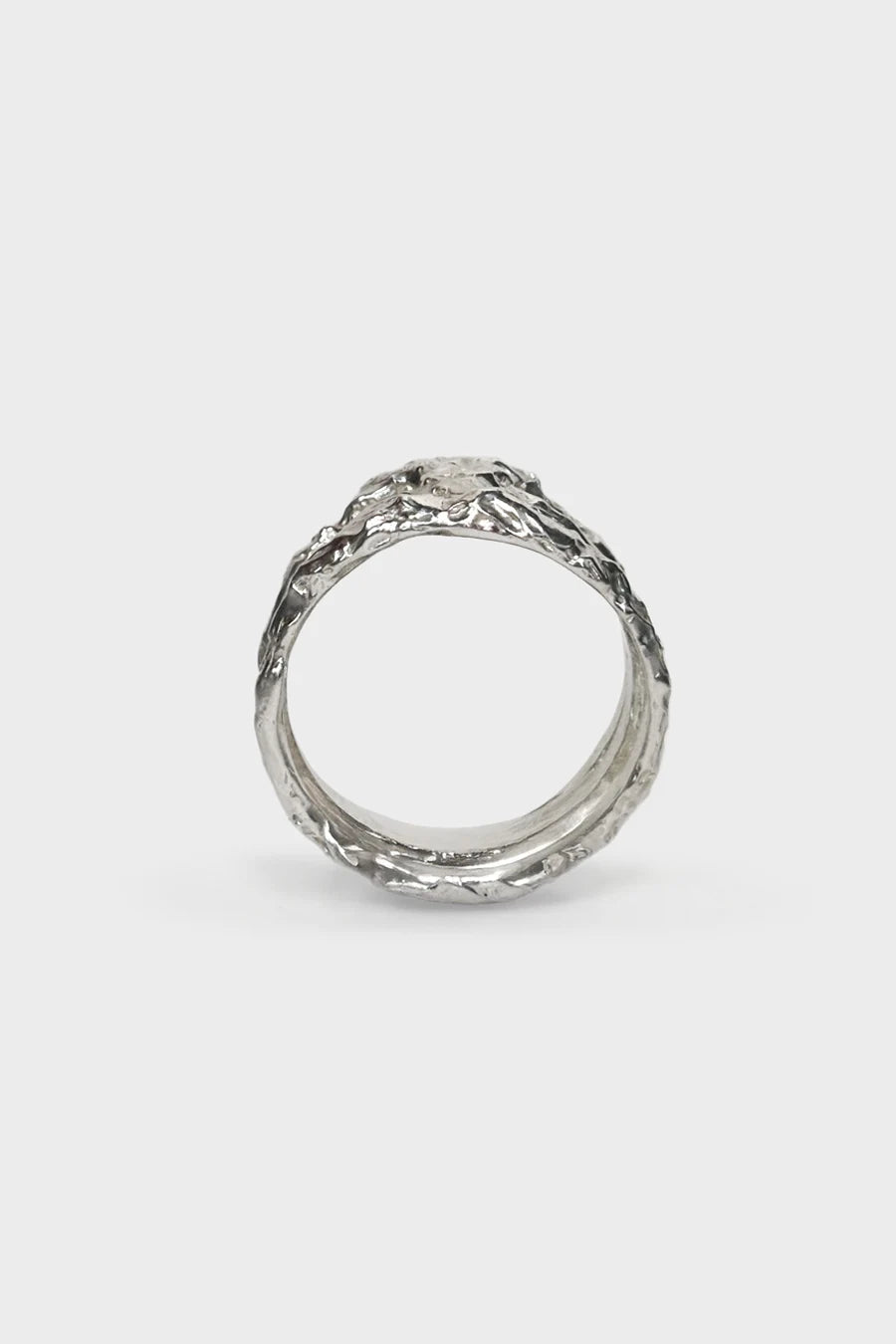 TRIPLE "CRINKLED 925" RING