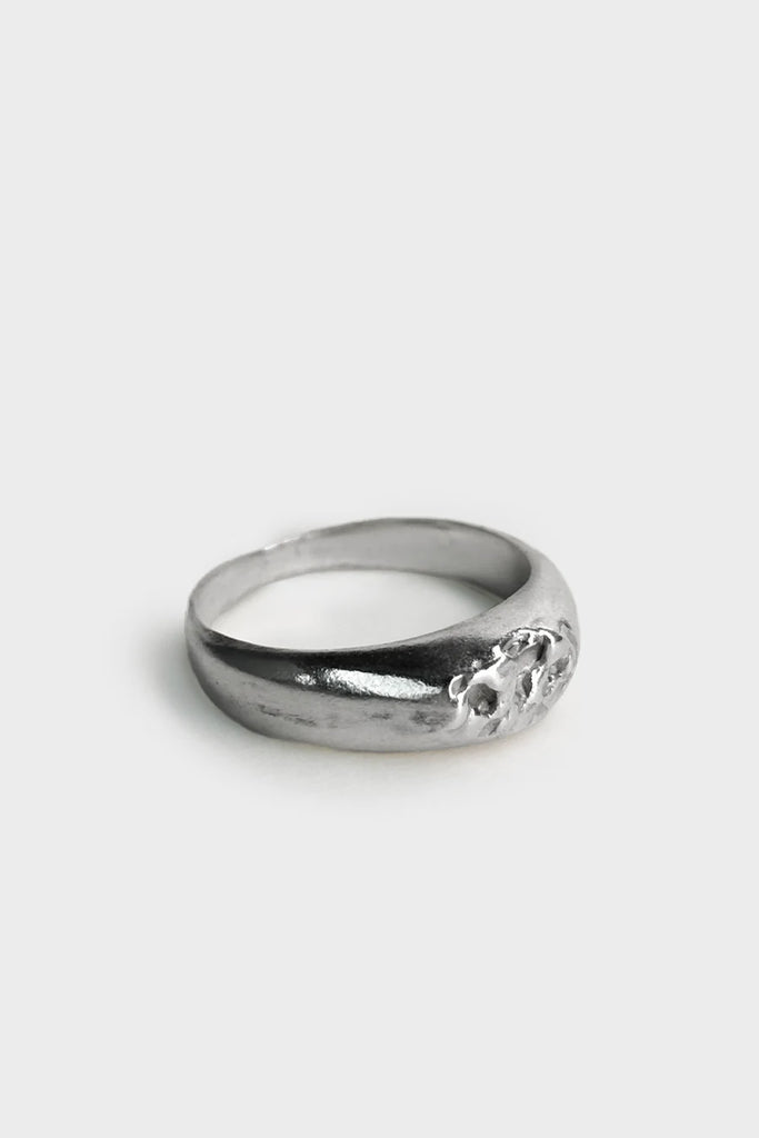 SIGNET "CRINKLED 925" RING