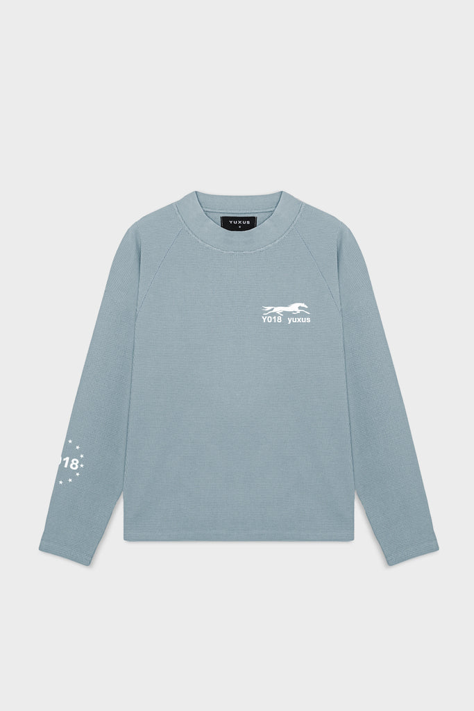 PILE "LOWERCASE" LONGSLEEVE BLUE
