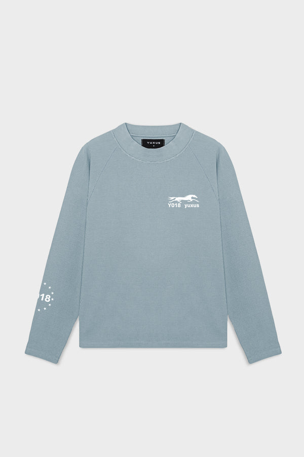 PILE "LOWERCASE" LONGSLEEVE BLUE