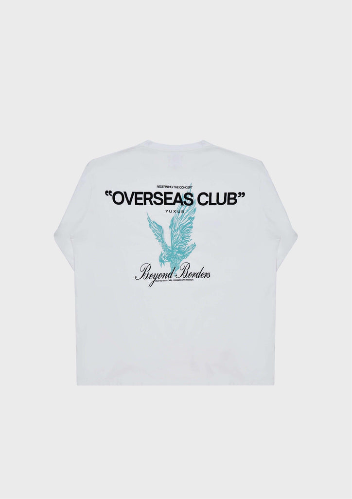 WHITE "OVERSEAS" LONGSLEEVE