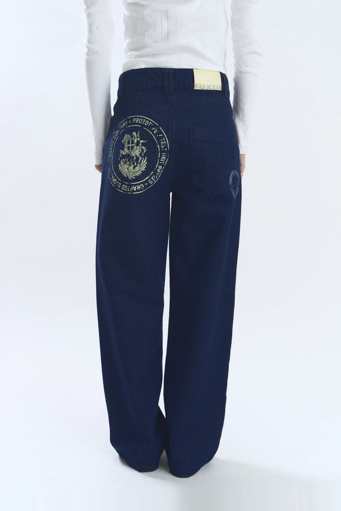 STAMP PANTS DARK DENIM