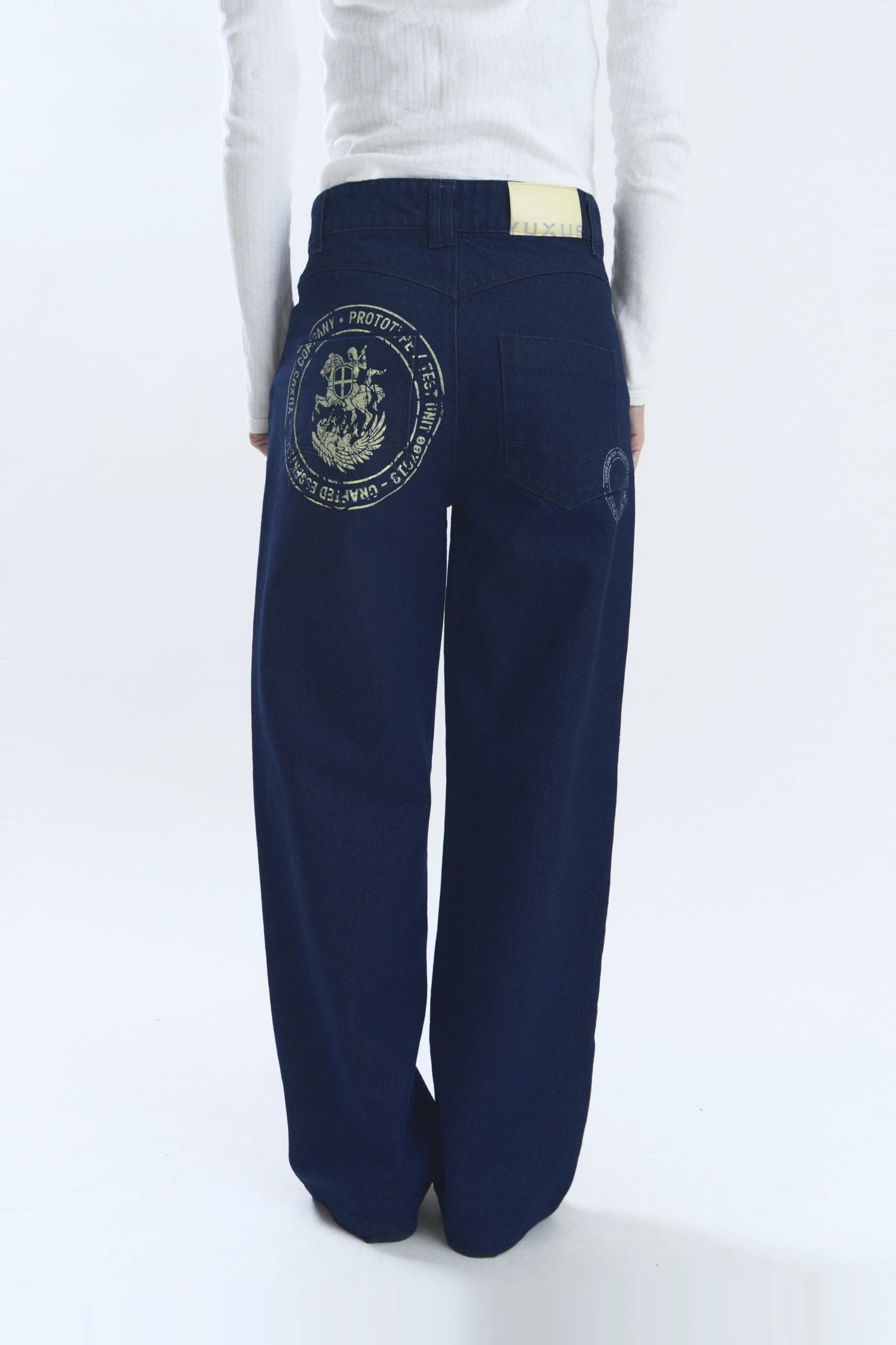 STAMP PANTS DARK DENIM