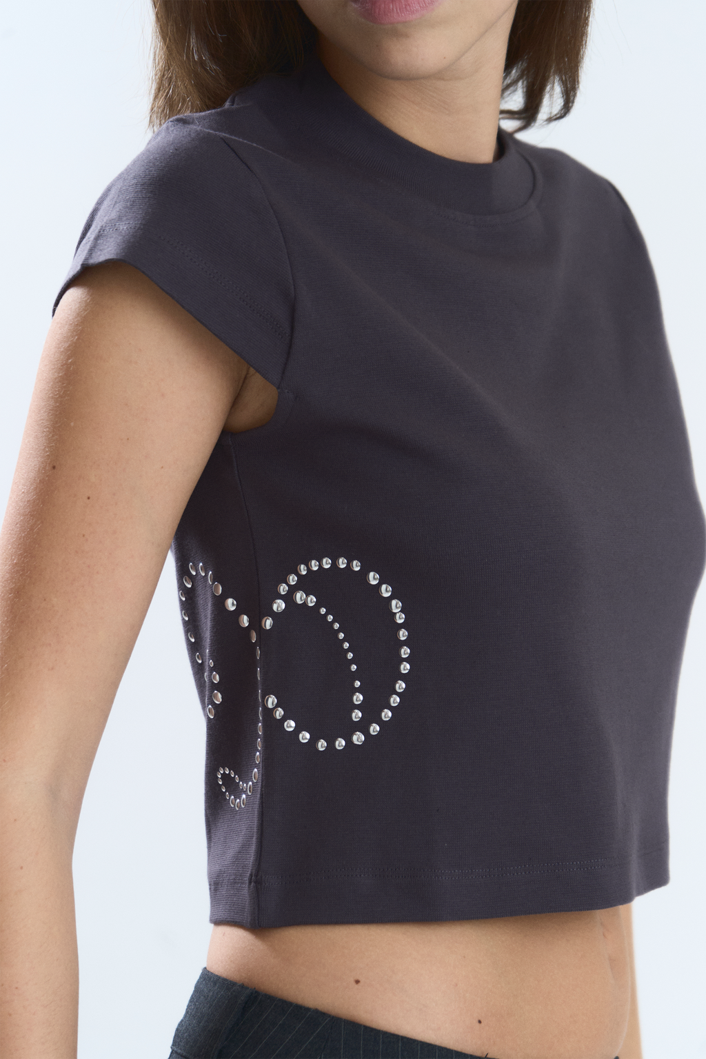 GLOW TOP DARK GREY