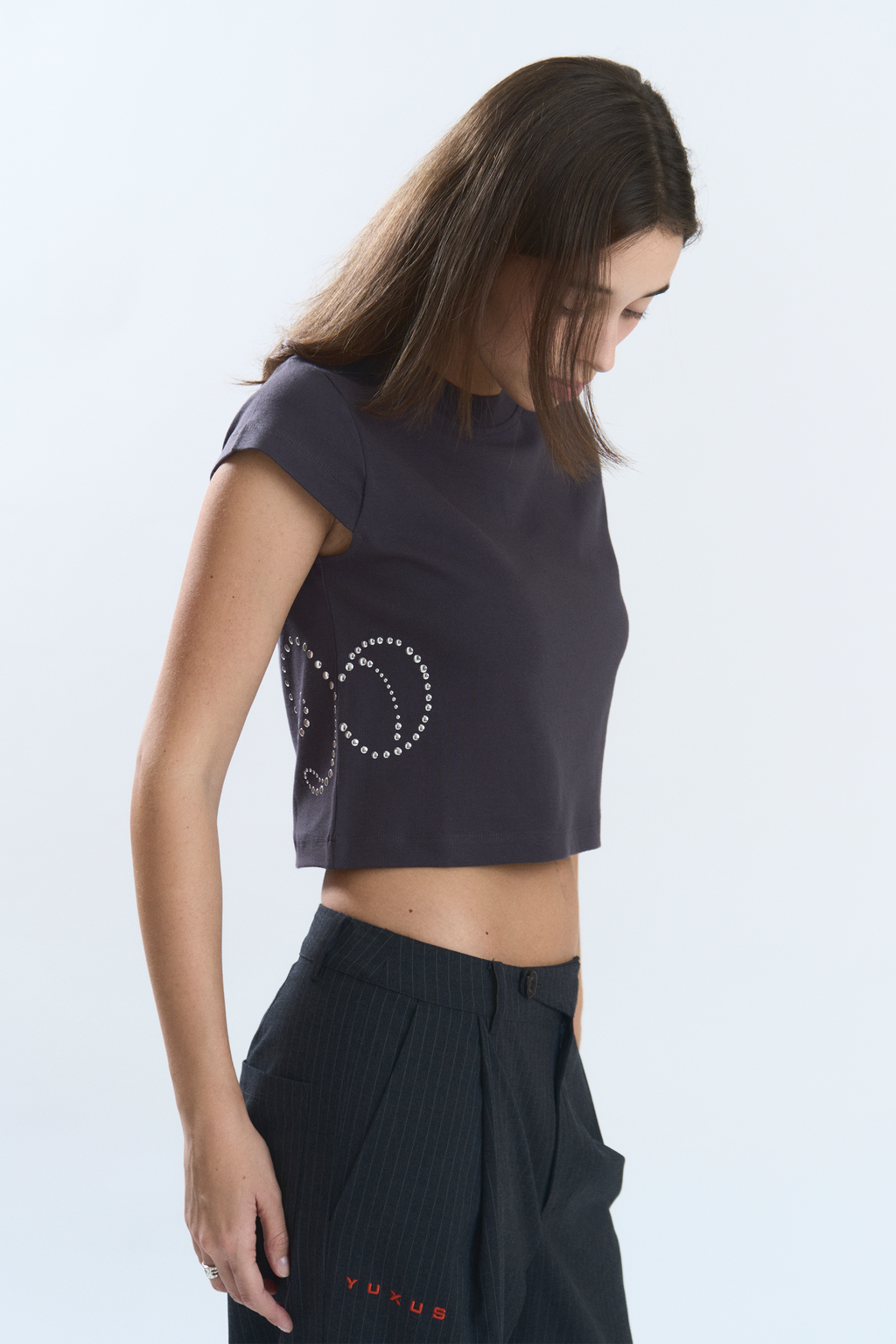 GLOW TOP DARK GREY