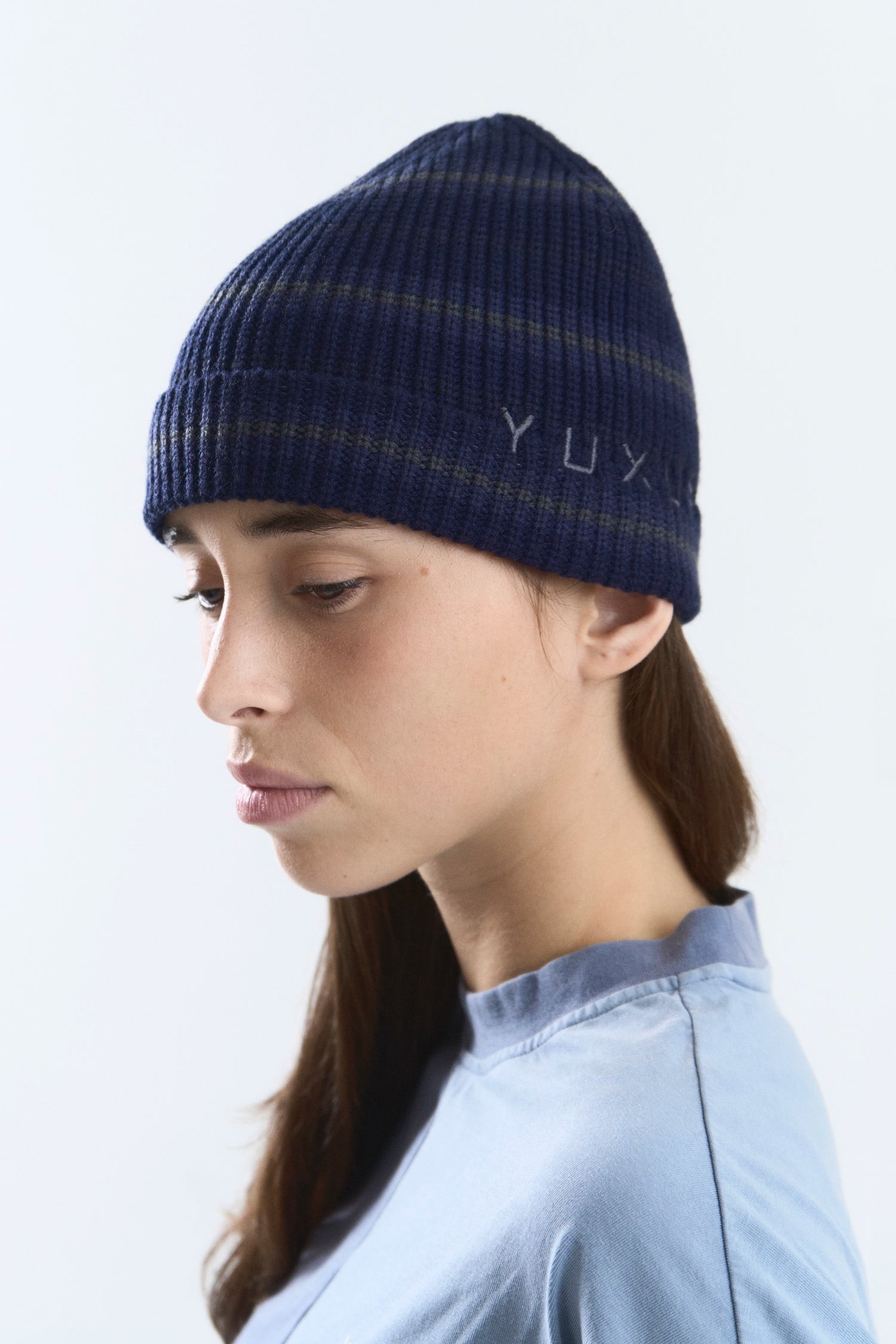 CROSS BEANIE NAVY