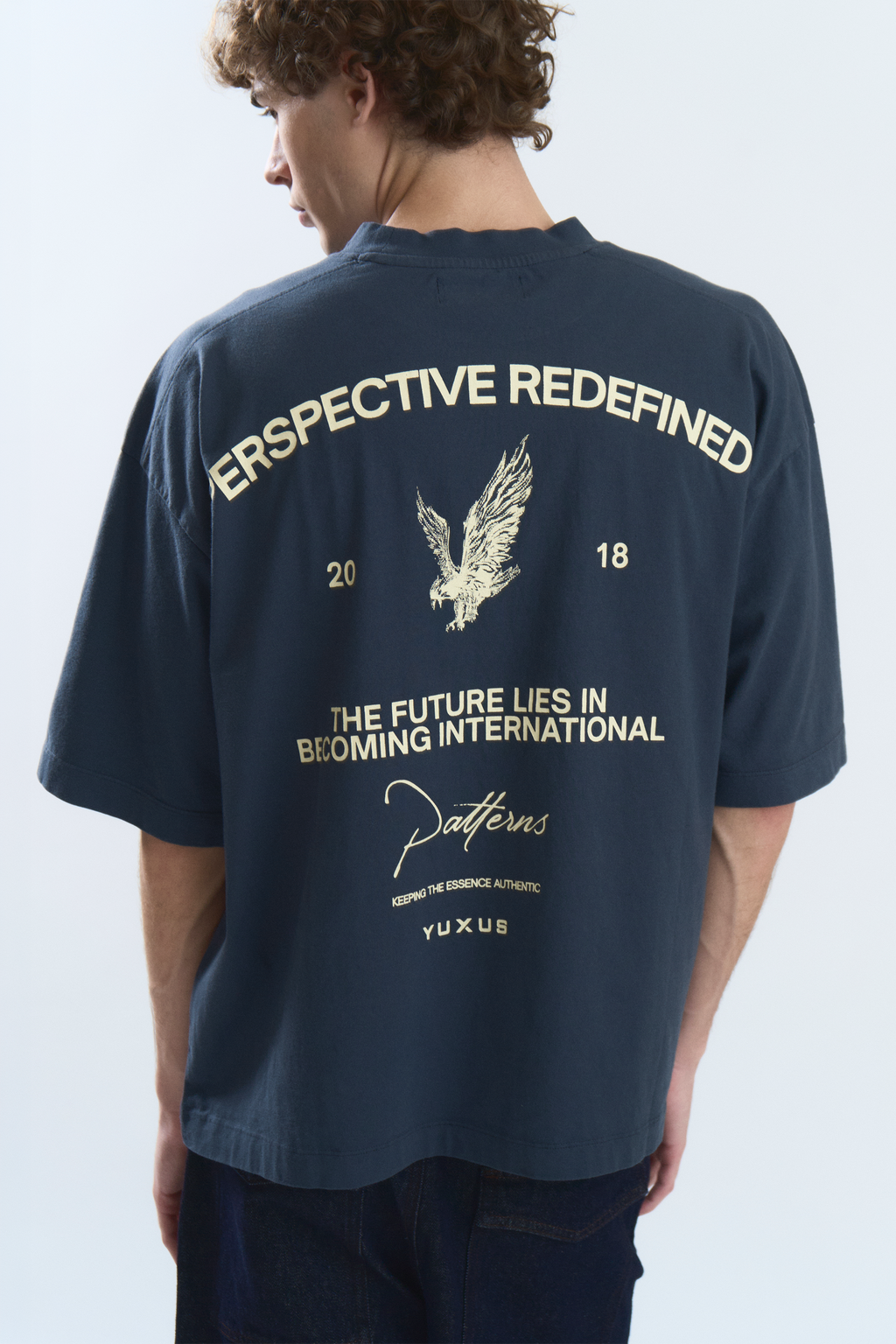 BEETLE "PATTERNS" T-SHIRT NAVY BLUE
