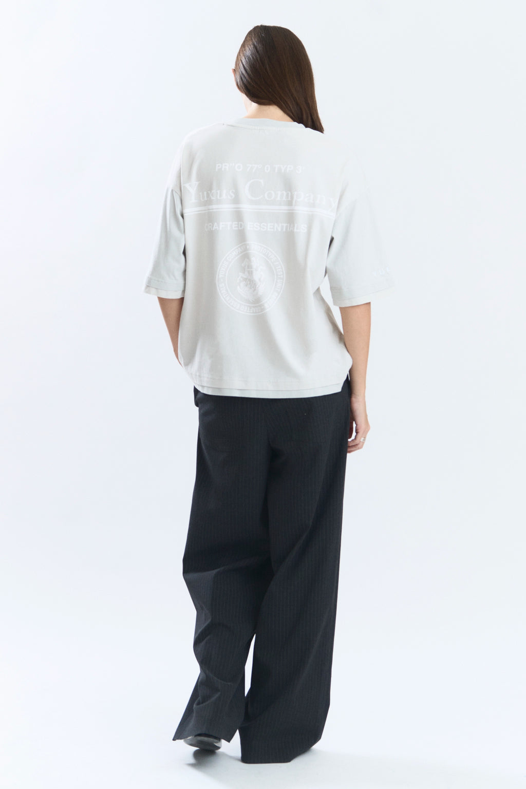 FRACTA TEE FADED GREY