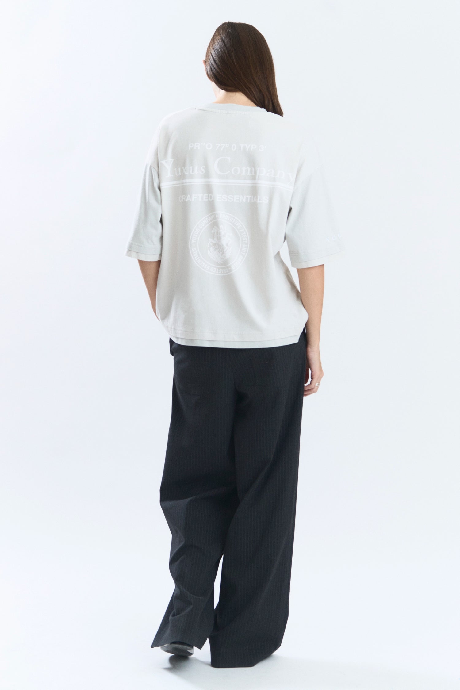 FRACTA TEE FADED GREY
