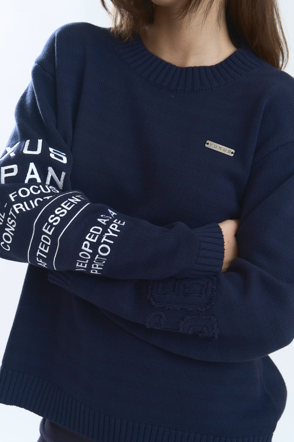 OFFSET KNITWEAR BLUE