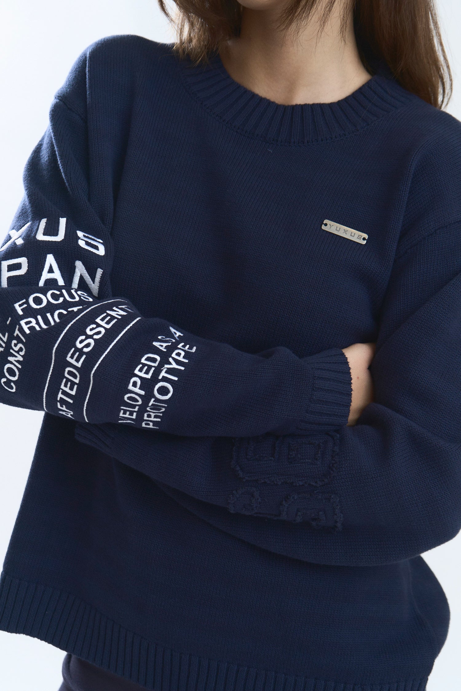 OFFSET KNITWEAR BLUE
