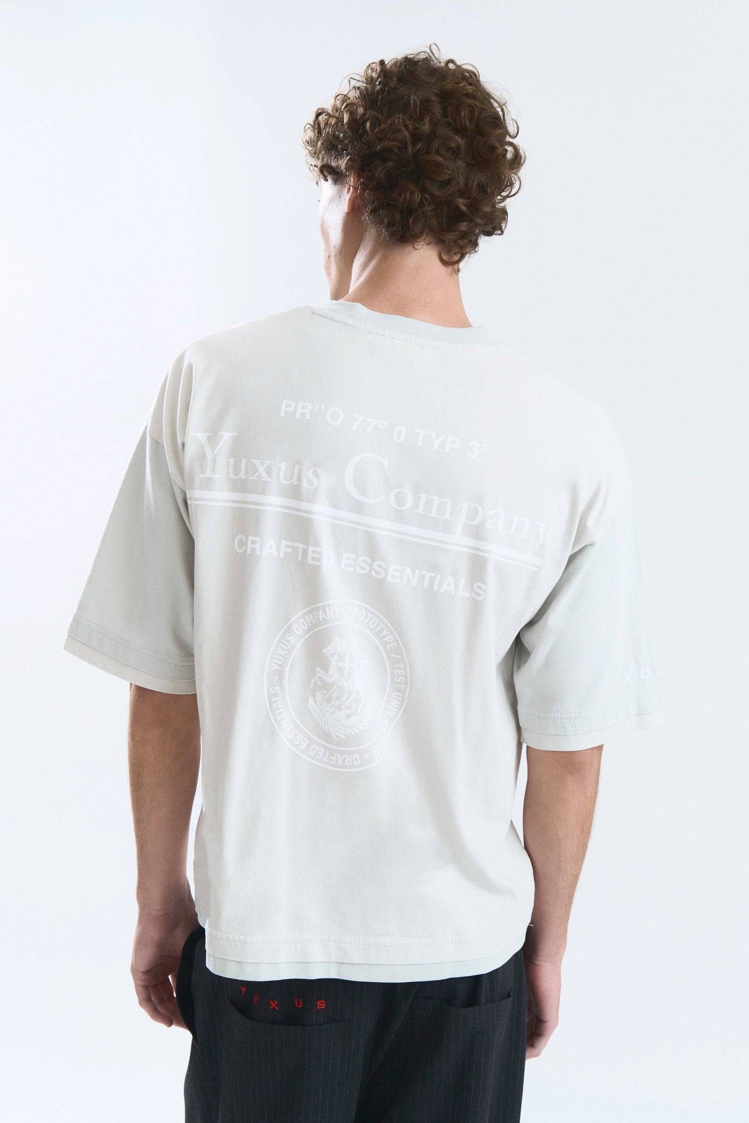FRACTA TEE FADED GREY