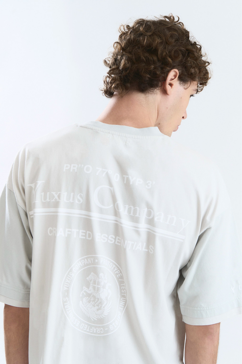 FRACTA TEE FADED GREY