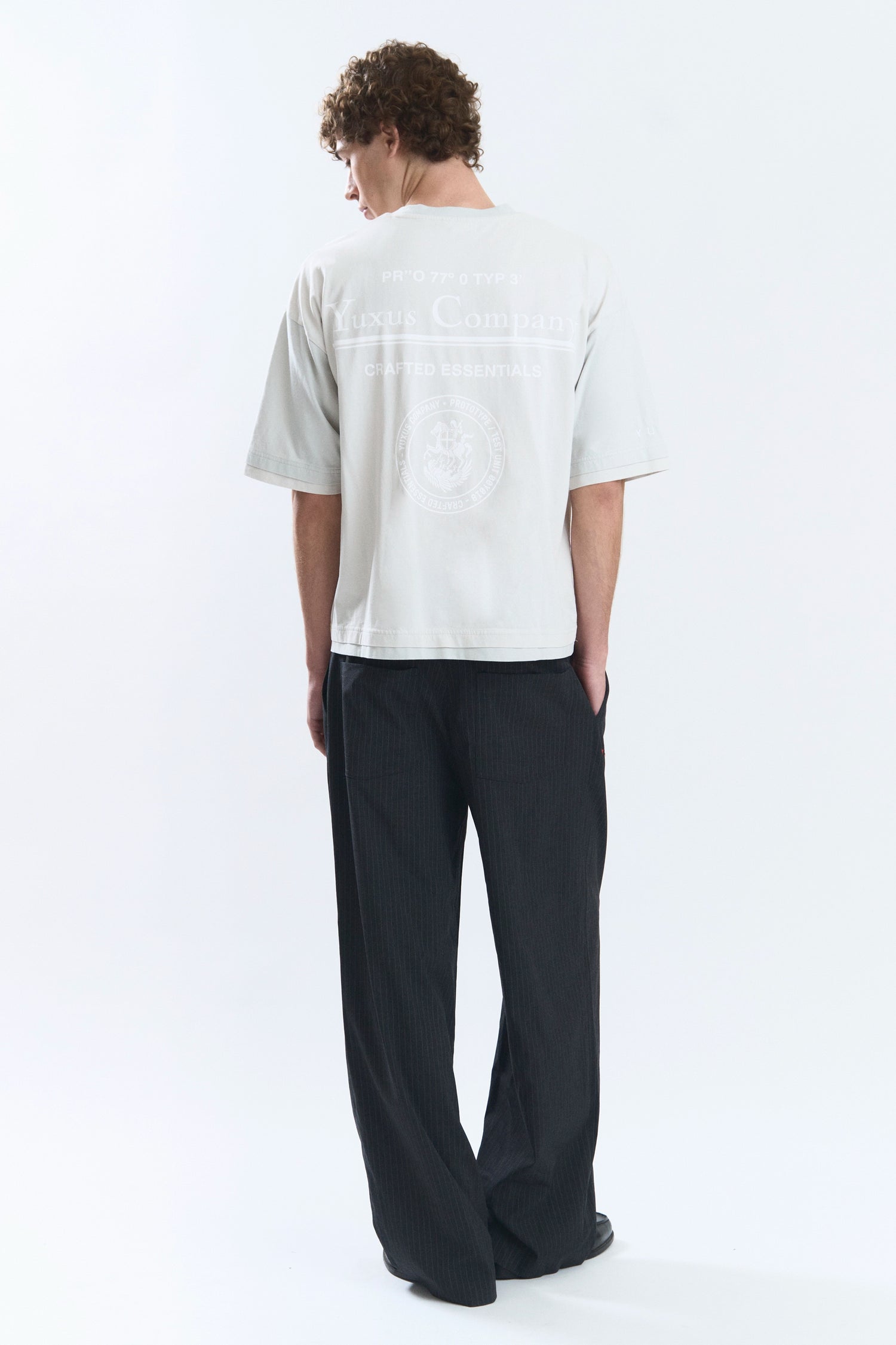FRACTA TEE FADED GREY