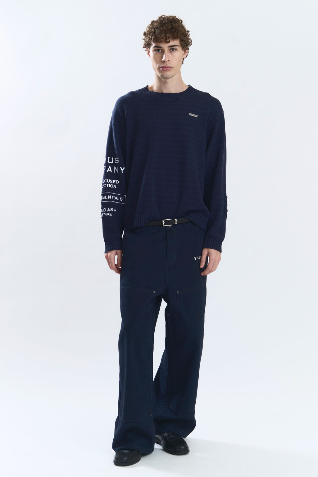 OFFSET KNITWEAR BLUE
